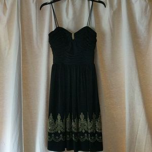 Night Way Collections Spaghetti Straps Black Dress Size 4